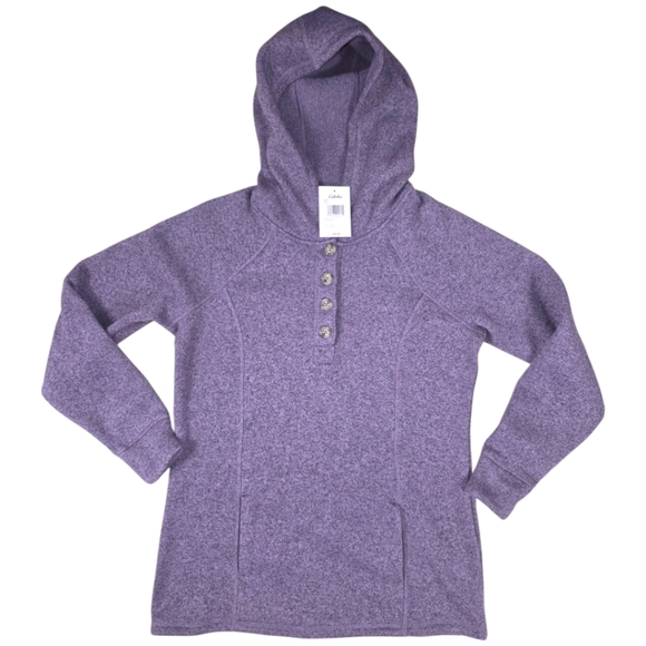 NWT CABELAS HERRINGBONE PULLOVER FLEECE - Picture 1 of 6